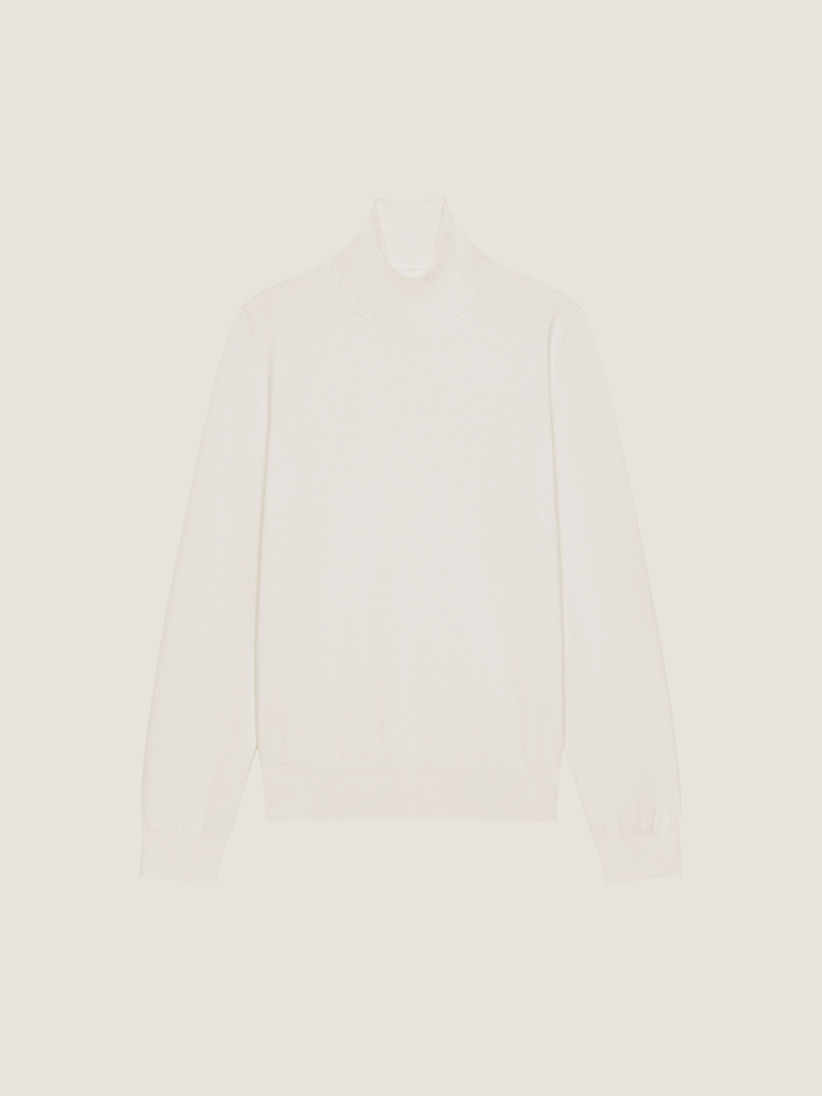 Turtleneck sweater in cashmere knit